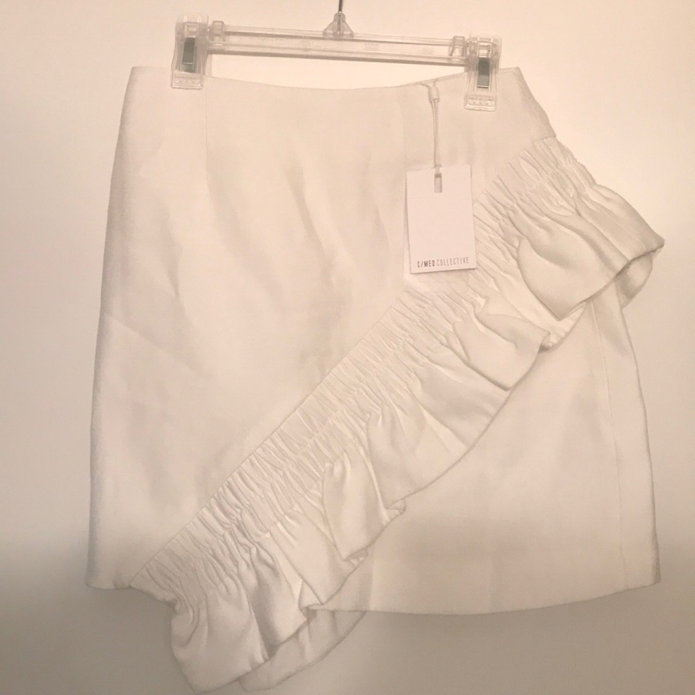 C/MEO collective double take skirt, ivory, XXS NWT